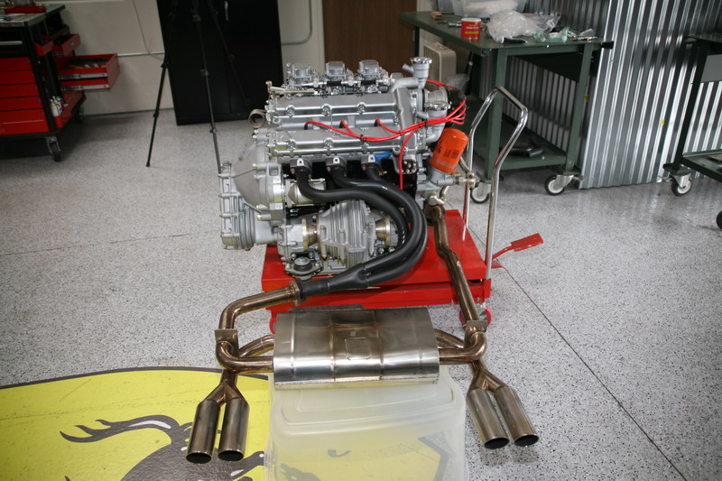 Dino 246 engine assembly. Dino Restoration, Jon Gunderson