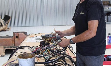 Cleaning Wiring Harness – Dino Restoration