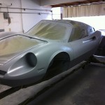 Front Wheel bearings, urethane epoxy primer, Ferrari Dino Restoration, Jon Gunderson