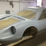 Ferrari Dino ready for paint, Dino Restoration, Jon Gunderson