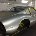Ferrari Dino Silver base coat. Dino Restoration, Jon gunderson