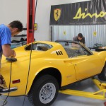 Buffing Ferrari Dino,Dino Restoration, Jon Gunderson