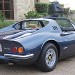 1973 Dino GTS euro model. Ferrari Dino, Jon Gunderson, Dino restoration, omgjon, blue Sera Metallizzato